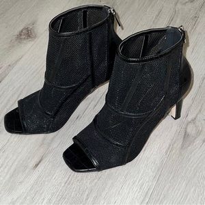 Jessica Simpson Black Mesh Heels